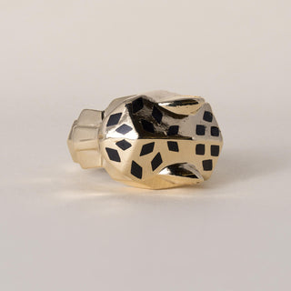 Cartier Panthere Black Onyx and Tsavorite 18K Gold Ring