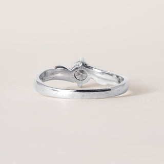 Vintage Platinum 0.38 Carat Diamond Solitaire Ring