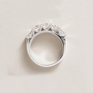 18K White Gold 1 Carat Five Stone Diamond Ring