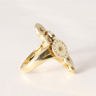 Bvlgari Cicladi 7 Disc 18K Yellow Gold Ring