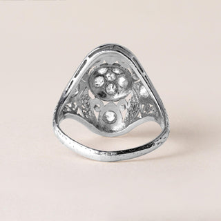 Art Deco Platinum 0.30 Carat Diamond Filigree Ring