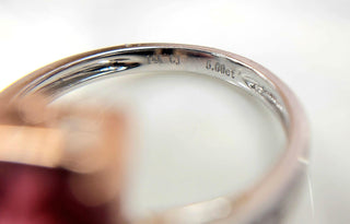 Natural 5.60 Carat Watermelon Tourmaline & Diamond Ring in 14K Rose Gold