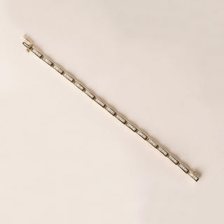 Classic 14K Gold 2 Carats Diamond Channel Set Tennis Bracelet Size 7.25 Inch