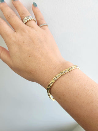 Classic 14K Gold 2 Carats Diamond Channel Set Tennis Bracelet Size 7.25 Inch